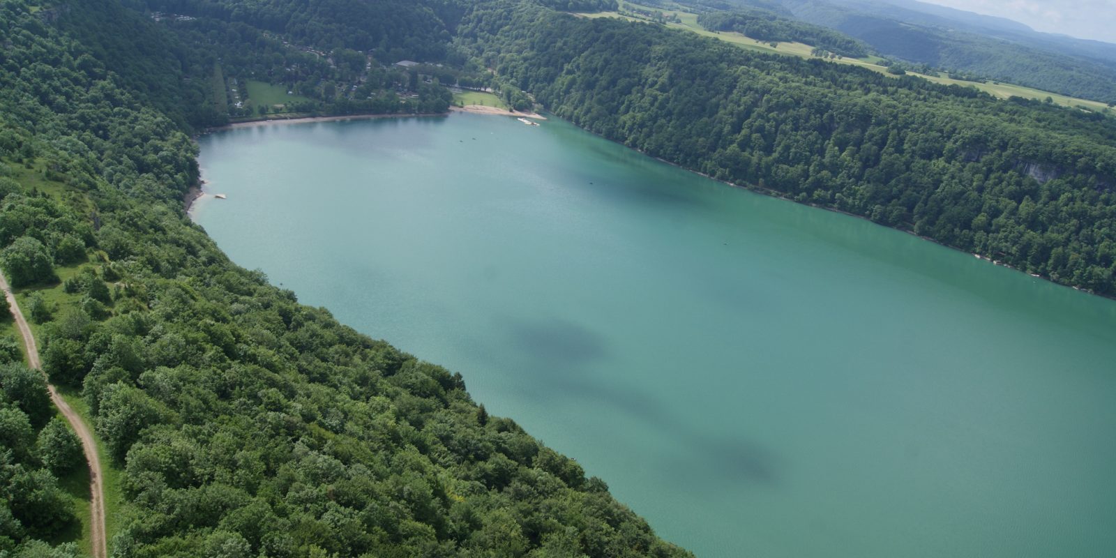 Paysage du Jura près du lac de Chalain